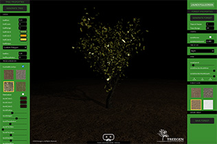 An Online Procedural Mesh Generator for Forests and Trees